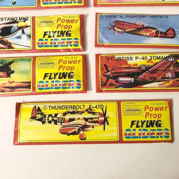 Lot of 7 Power Prop Flying Gliders WWII Aircraft  Airplanes - Picture 4 of 15